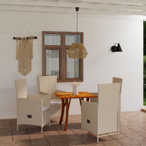 ZQMHCY Copri Sedie Sala da Pranzo 6 Pezzi Beige Strisce Marroni