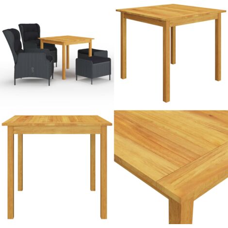Set Mobili da Pranzo per Giardino 5 pz Grigio Scuro - Tavolo da pranzo da esterno - Sedie da giardino