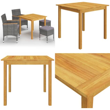 Set Mobili da Pranzo per Giardino 5 pz Grigio - Tavolo da pranzo da giardino - Sedie da pranzo da giardino