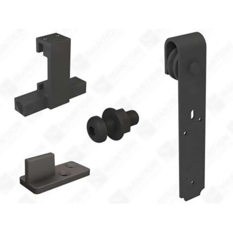 Mantion – Ferrures pour porte coulissante type A – Poids maximum 120 kg – Épaisseur de porte 35-45 mm – Longueur de rail 1950/2400 mm