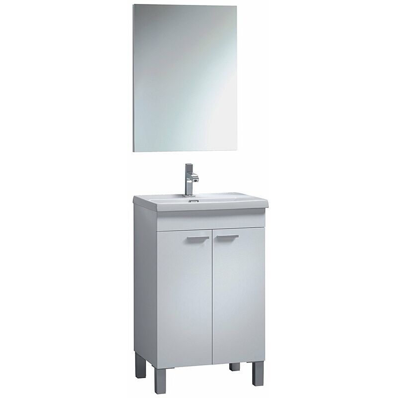 

Set mueble lavabo 2p + espejo + Lavamanos CERÁMICA - Iberodepot