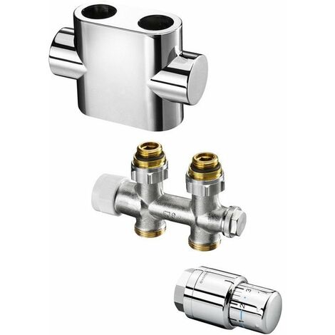 SET MULTIBLOCCO T DESTRA, 1/2 F, ACCIAIO INOX