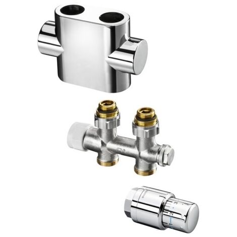 SET MULTIBLOCK T DRT 1/2 x1 / 2 cromo + UNI SH / DECO RING cromo Set 3