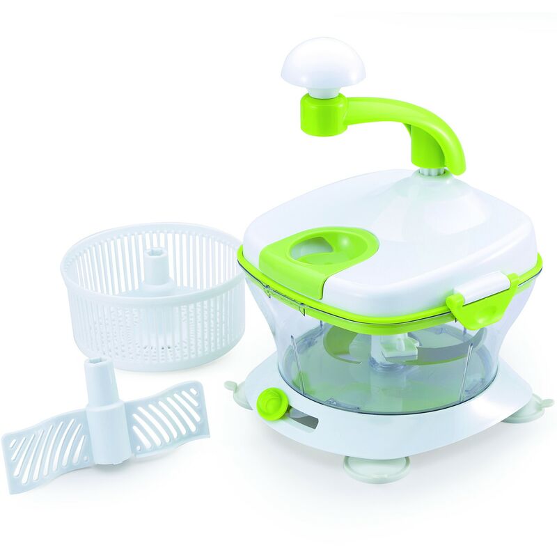 

Set Multifunción Para Cocinar Blanco Y Verde 19,1x19,6x26,2 cm.