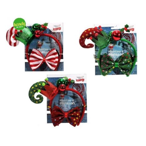 Set natalizio frontino+ papillon general trade h. 22cm