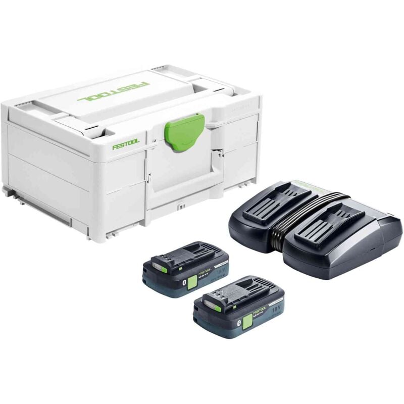 Festool - Set Énergie sys 18V 2x4.0/TCL 6 Duo chargeur double - Systainer - 577109