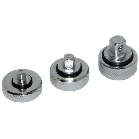 Set nottolini di arresto con fissaggio manuale 3 p.zi 1/4, 3/8 e 1/2"
