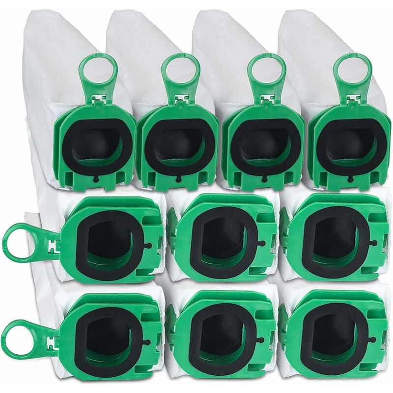 Image of Set of 10 bags for vorwerk kobold vb100 vb 100 FP100 fp 100 vacuum cleaner, spare dust bags kit