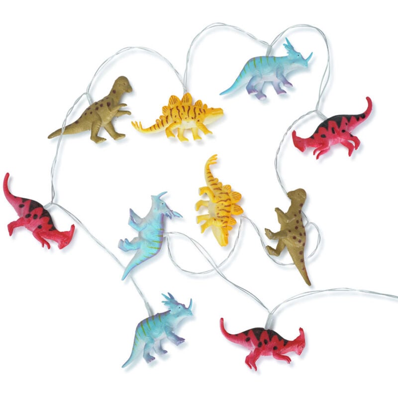 Set of 10 Battery Operated Fairy String Lights - Dinosaur