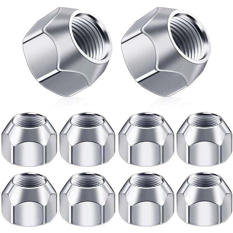 Set of 10 car wheel nut covers. Lightweight and robust accessory. Practical protection and classic design for tires – M12