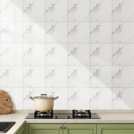 Set of 10 Self-Adhesive Marble PVC Wall Stickers