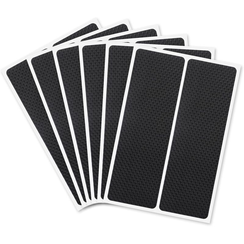 Set of 12 self-adhesive anti-slip pads - Protection for furniture and wood floors - 14 x 5 cm - Anti-slip - For furniture legs, chairs, tables