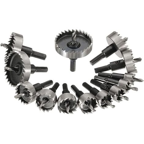 Set of 13 layers of corona for metal, broca de nucleo de 16-53 mm, herramientas de corte de acero de tungsteno para acero inoxidable, chapa, cobre y madera.