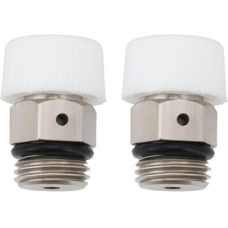 Set of 2 1/8" copper automatic vent valves for automatic air venting in exhaust ports and radiators