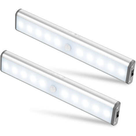 2pcs Lampe de Placard 69 LEDs Veilleuse Réglette LED Sans Fil