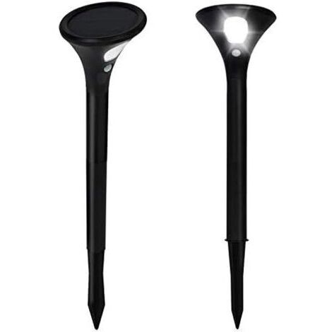 Set of 2 2-in-1 LED solar lights with motion detector
