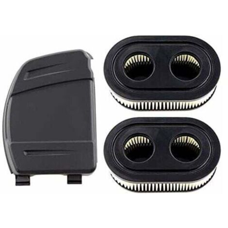 Set of 2 Air Filters with Air Filter Cover for Briggs & Stratton 550E, 575EX, 575IS, 625EXI, 650EXI, 675EXI, 675IS Engines, Replaces Parts 594106, 798339, 798452, 593260.