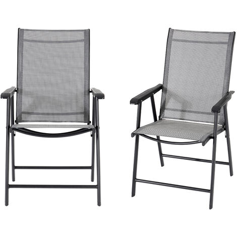 Black Garden Foldable Chair
