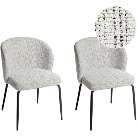 Set of 2 Dining Chairs ZANA White