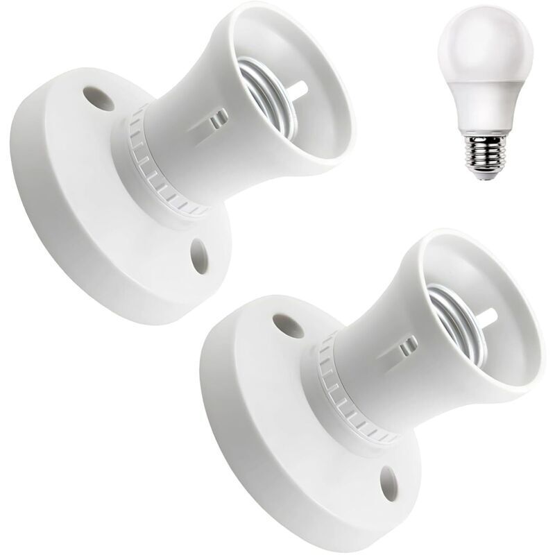 Image of Set of 2 E27 lamp holders&hellip;