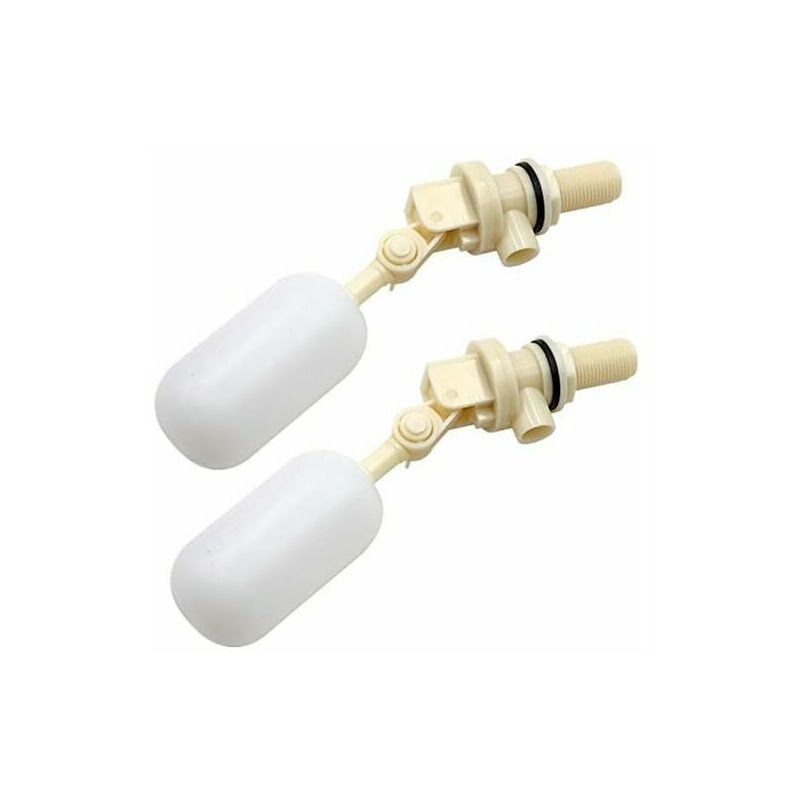 Set of 2 Floating Valve For Automatic Filling Dog, Cattle and Sheep Waterers Ball Valve Automatic Filling Shutoff 1/2 npt