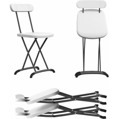 Set of 2 Folding Chair Heavy Duty Molded Chairs Counter Height Dining Chairs