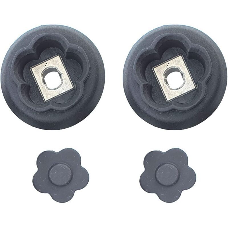 Set of 2 gear coupling guides with 5-pronged flowers for Monsieur Cuisine Connect Smart MCC MCS