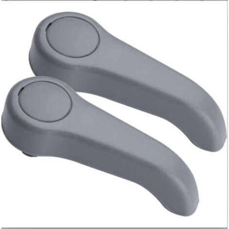 Set of 2 grey front seat adjustment handles for Renault Clio 2 Twingo 1 7701209658 7701470827