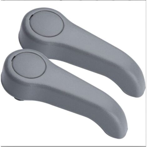 Set of 2 grey front seat adjustment handles for Renault Clio 2 Twingo 1 7701209658 7701470827