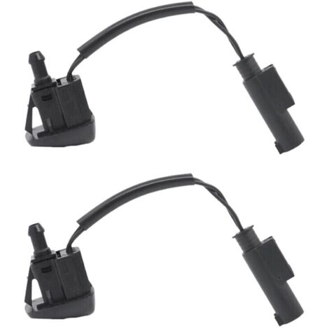Set of 2 heated windshield washer nozzles 61667046060 for 5 Series E60 E61 2004-2010 525I 528I 530I 535I 550I