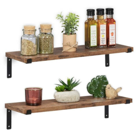 Set of 2 industrial wall racks
