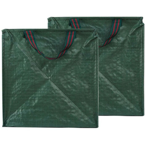 Set of 2 Leaf Bag Holders for Collecting Leaves, Reusable and Heavy Duty Gardening Bags