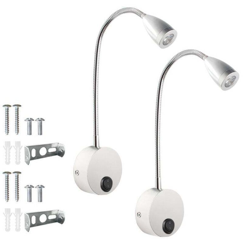 Image of Set of 2 LED bedside lamps,&hellip;