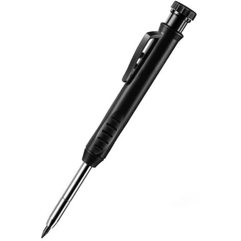 Set of 2 Mechanical Pencils for Carpenters, Black Lead + Black Pen, Writing Tool, Psychological Markers for Carpenters