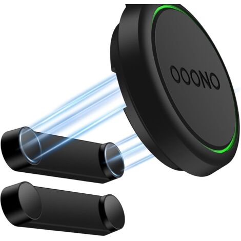 [Set of 2 OOONO CO-Driver NO2 Mounts, Car Mount with Integrated Metal Plate and Strong 3M Adhesive, Stable Dashboard Mount, Easy Installation for NO2, Black]