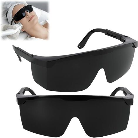 Set of 2 Protective Glasses Against IPL Light, Laser 200-2000 nm, Safety Glasses for IPL/HPL Hair Removal, UV and Intense Light Protection