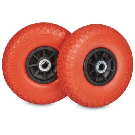 Set of 2 pu hand truck tyres 300 4