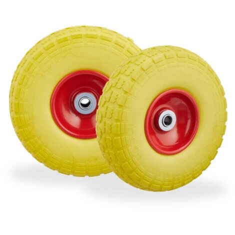 Set of 2 pu wheelbarrow tyres