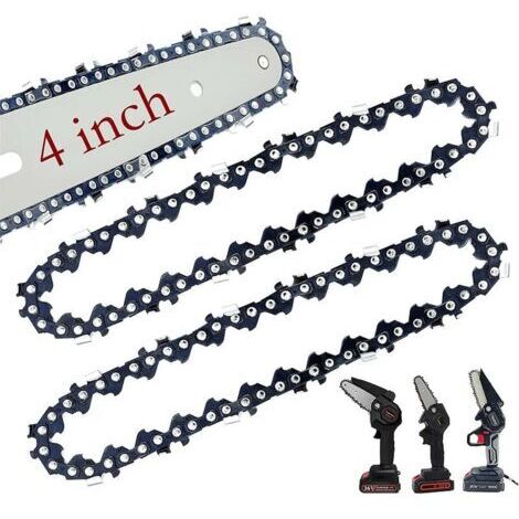 Set of 2 replacement chains for 4-inch mini chainsaws