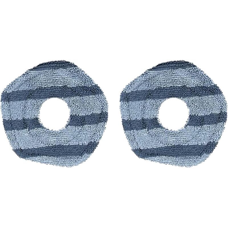 Set of 2 replacement mop pads for X10 Pro vacuum cleaner, washable and reusable, accessories for robot vacuum cleaner
