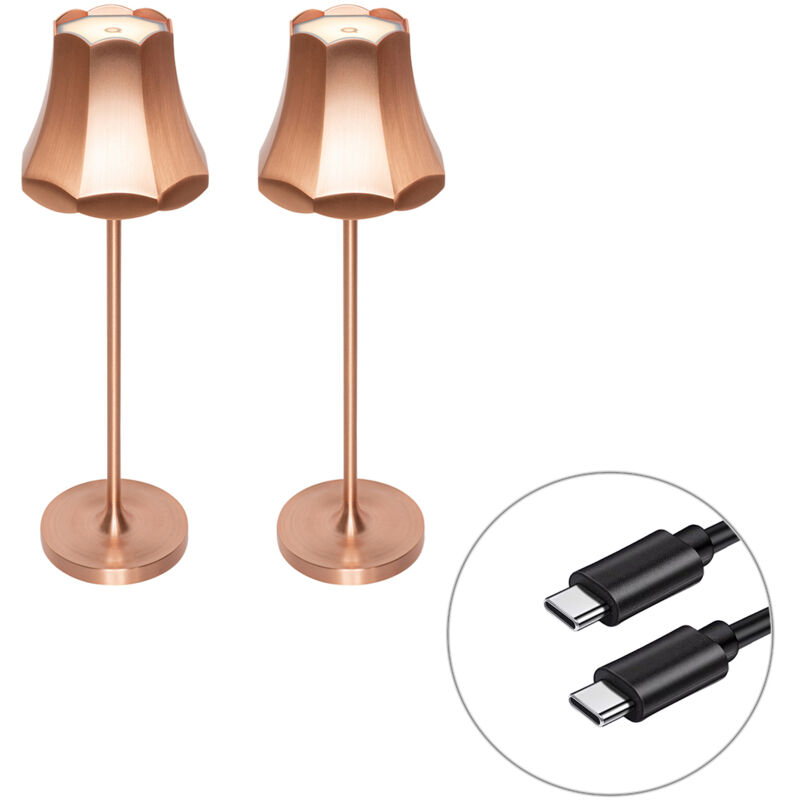 Image of Set of 2 Retro Table Lamps&hellip;