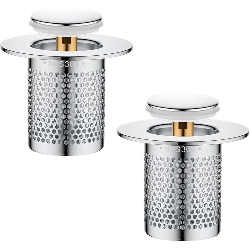 Image of Set of 2 stainless steel drain&hellip;