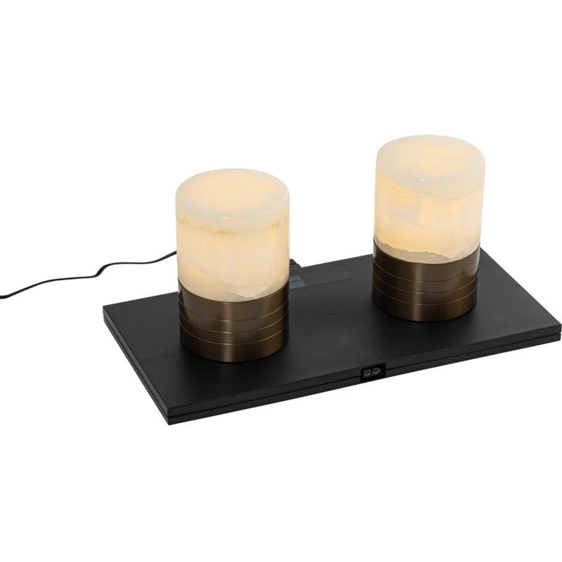 Image of Set of 2 Table Lamps Dark&hellip;