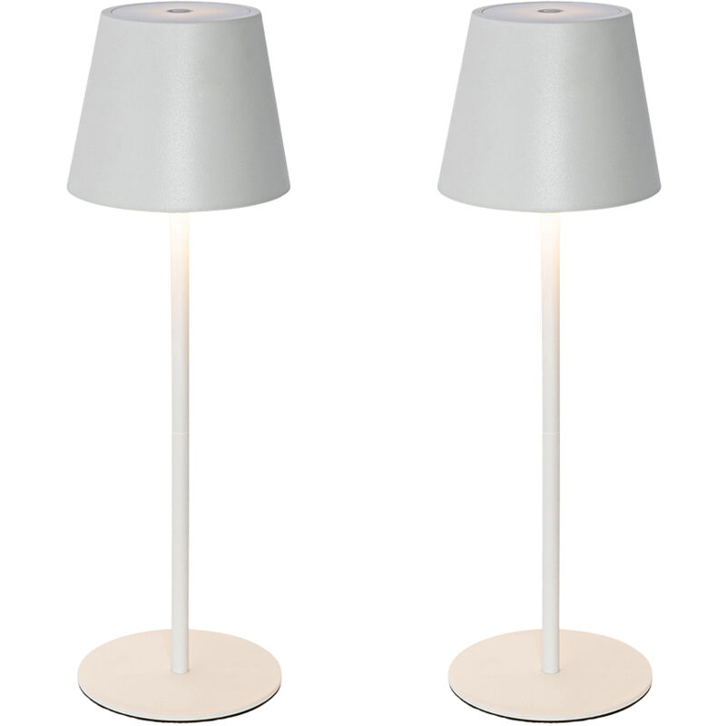 Image of Set of 2 Table Lamps White&hellip;