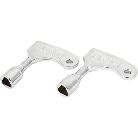 Set of 2 triangular keys for quick emergency elevator opening, for 9mm locks