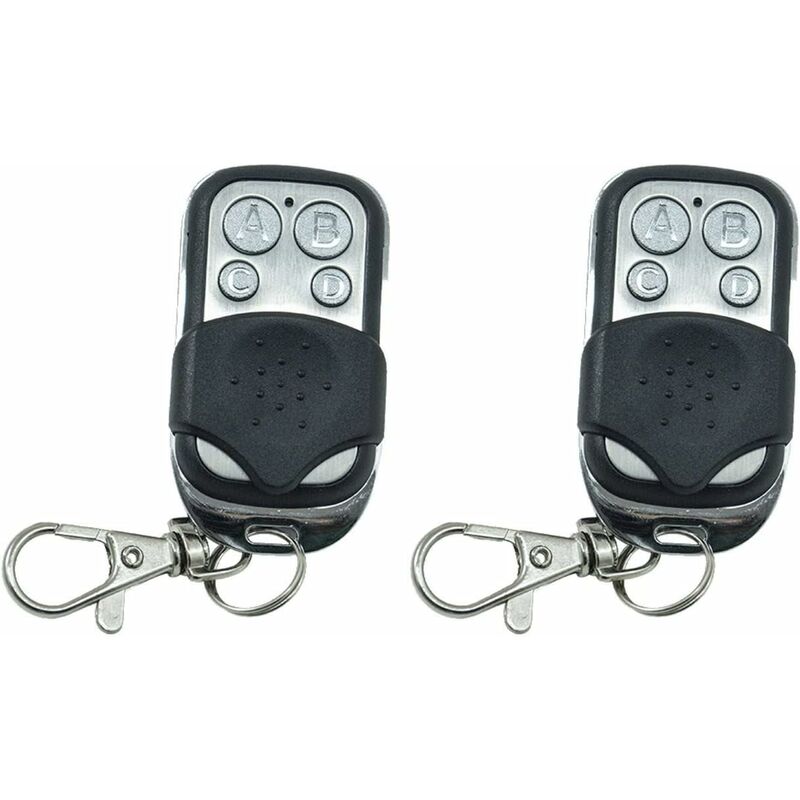 Set of 2 universal remote controls for Automatic Gates, Fixed Code, 433.92 MHz frequency