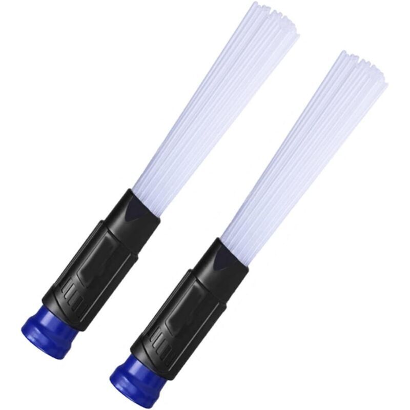 Set of 2 universal vacuum cleaner dust brush tubes, multi-functional vacuum cleaner straw tubes, dust brush, portable descaling brush, hose extension