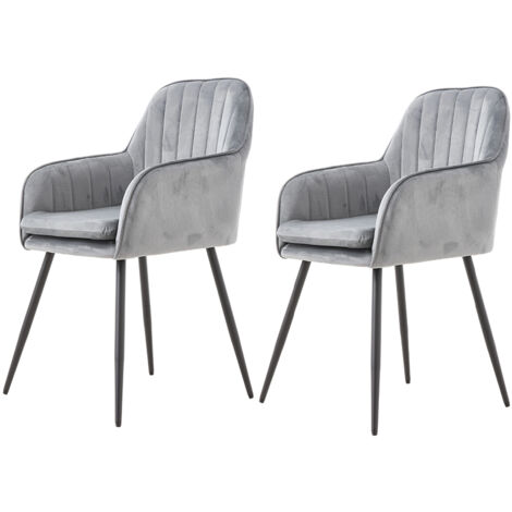 Set of 2 Upholstered Dining Chairs