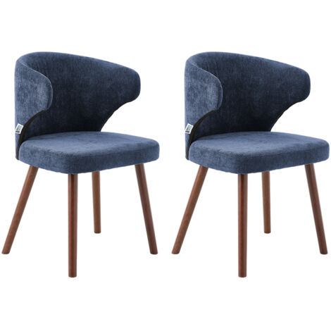 Set of 2 Upholstered Dining Chairs