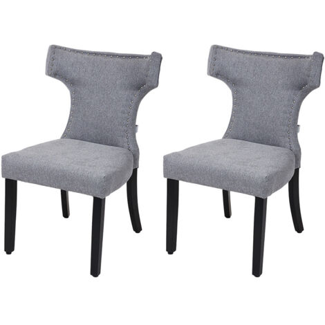 Set of 2 Upholstered Dining Chairs